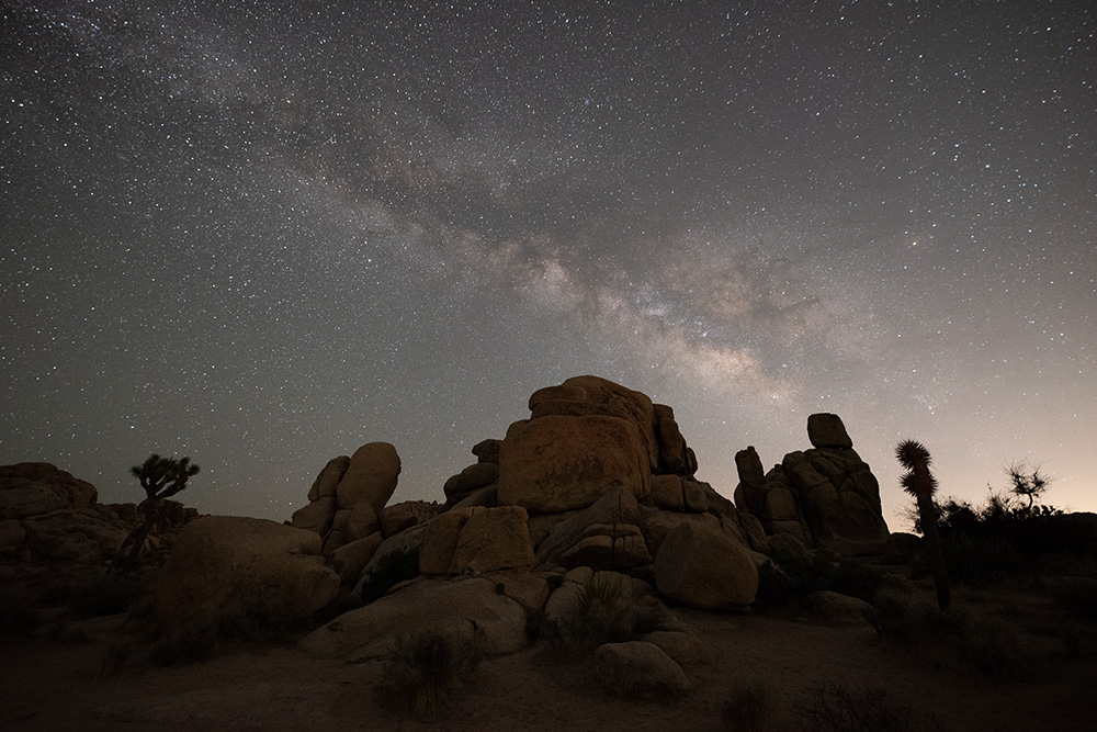 Milky Way over Joshua Tree Focal World