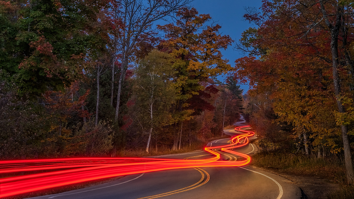 Windy Road with Lights Focal World