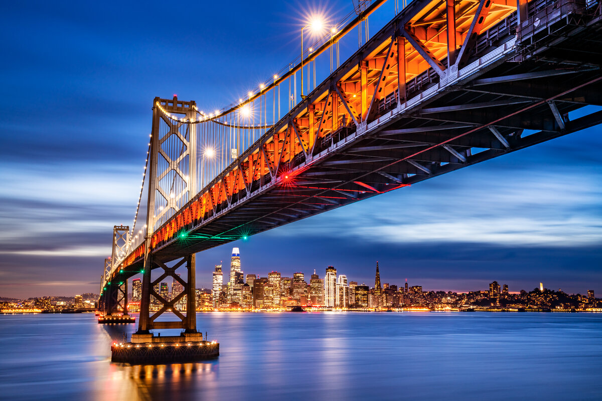 Bay Bridge Holiday Lights Focal World