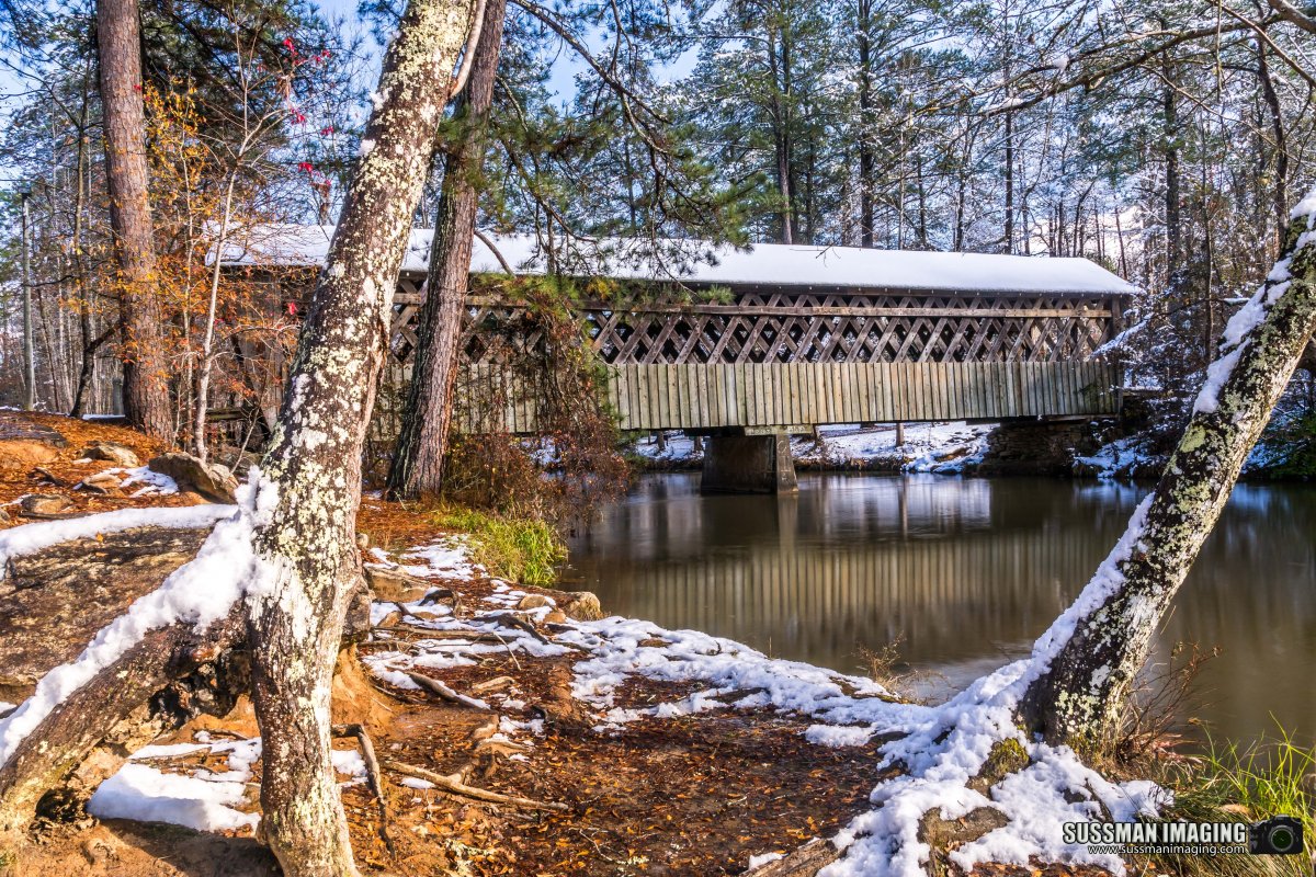 Poole's Mill Covered Bridge in the Snow | Focal World