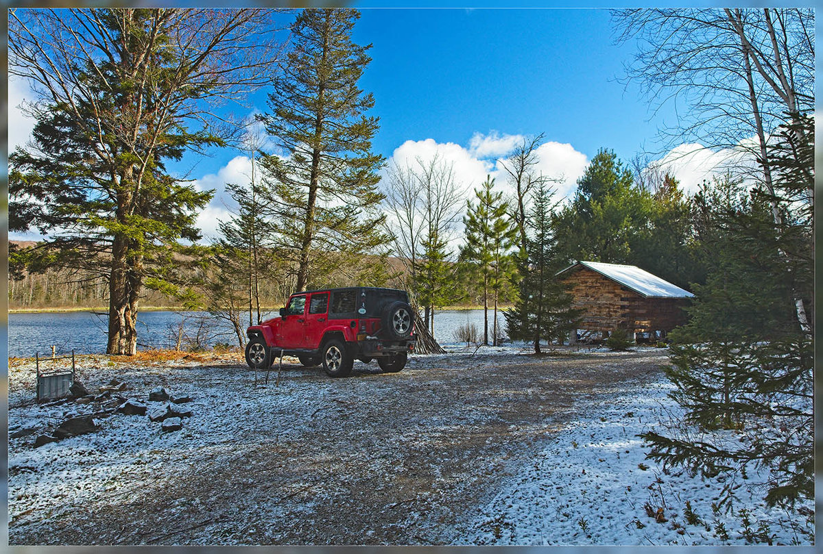 Rte 10 Spring Snow72 Jeep at Camp Display.jpg