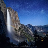 Moonbow And Milky Way