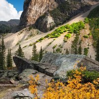 Looking the other way from Morraine Lake, Alberta