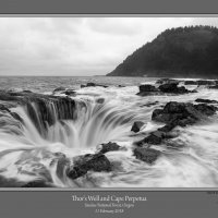 Thors Well Cape Perpetua BW