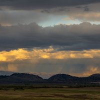 Sunset Squall Over Owens Valley