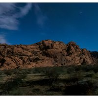 Valley of Fire by Moonlight