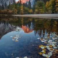 Half Dome Merced Autumn
