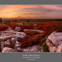 Bear Rocks Dusk 1910-1