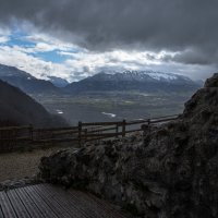 Storm from Faucigny Ruins