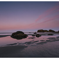 Low Tide Moonset