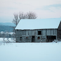 Vermont Barn in Winter