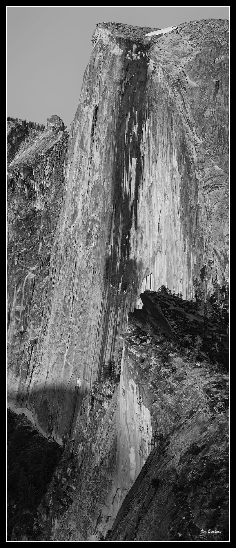 Half-Dome-Evening-closeup_Pano1bw