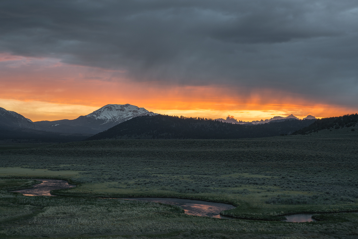 Meandering Hot Creek And The Minarets